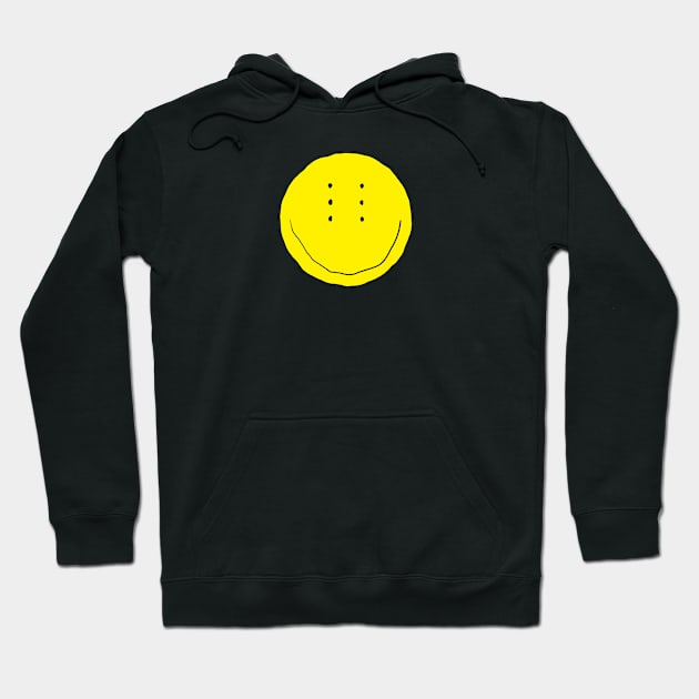 Six-Eyed Smiley Face, Medium Hoodie by Niemand